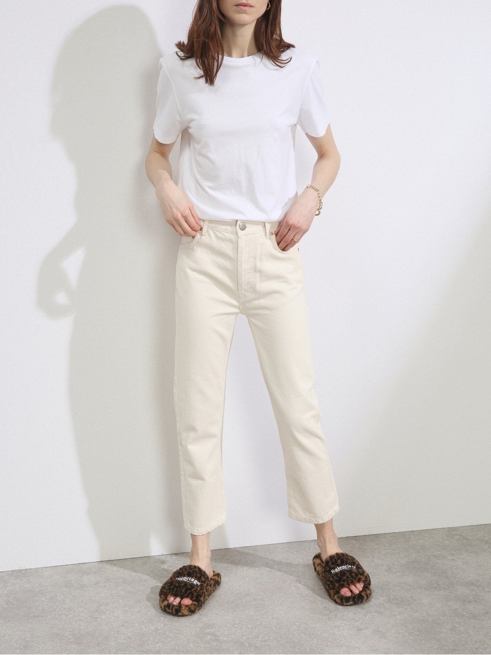 RAEY Straight Wide Leg Jeans Cotton Size 30